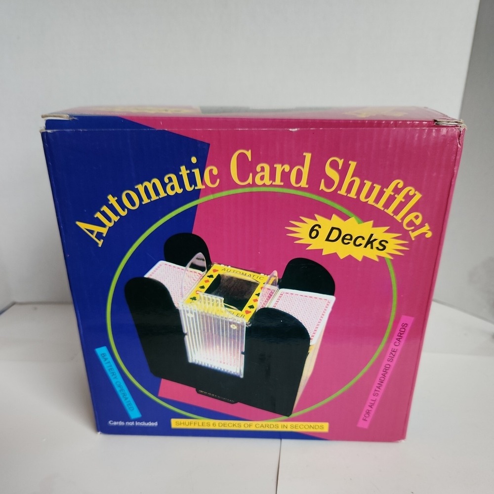 Automatic Card Shuffler – Battery Operated 6 Deck‎ Playing Card Dispenser!!!